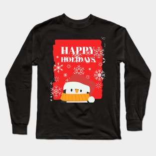 Happy Holidays Penguin Long Sleeve T-Shirt